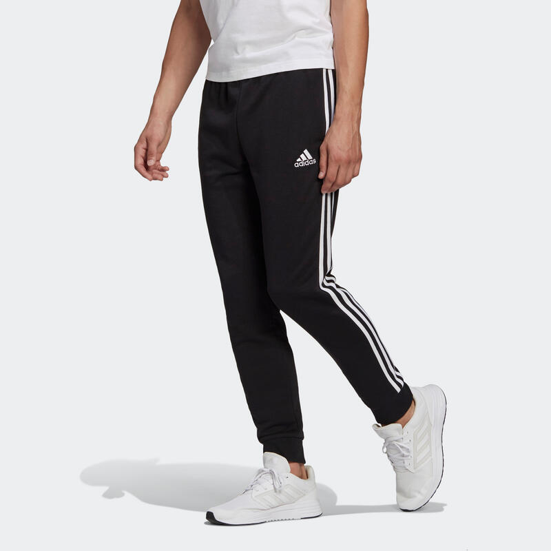 Calças adidas 3 Riscas Essentials French Terry Tapered Cuff 3