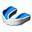 Makura gebitsbeschermer Ignis Pro junior siliconen wit/blauw