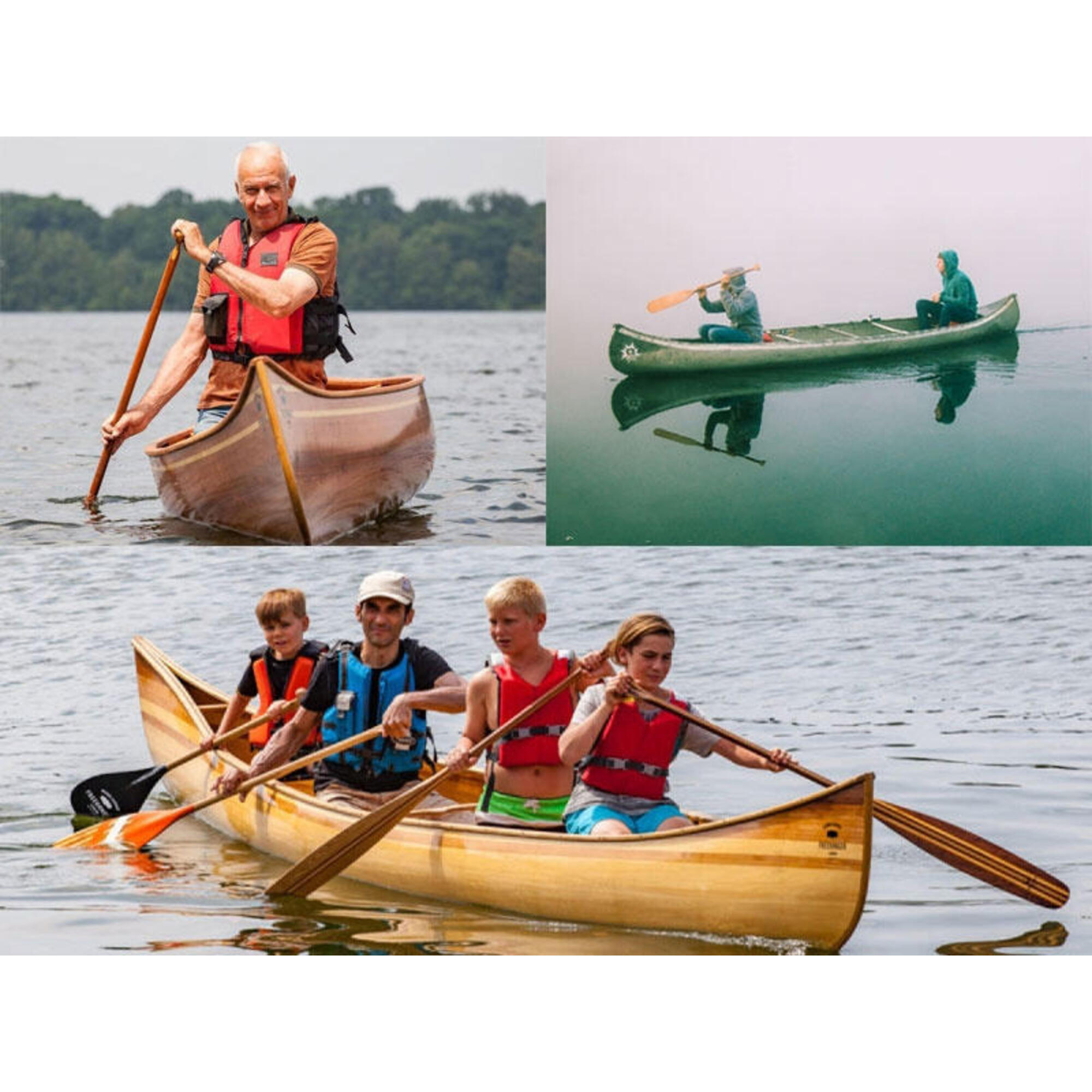 Pagaj do łodzi John Paddle Canoe Beavertail Sosnowy - ogon bobra