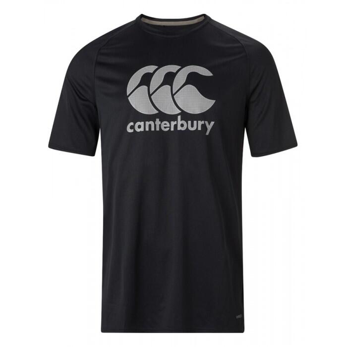 CANTERBURY VAPODRI LARGE LOGO T-SHIRT, BLACK 1/1