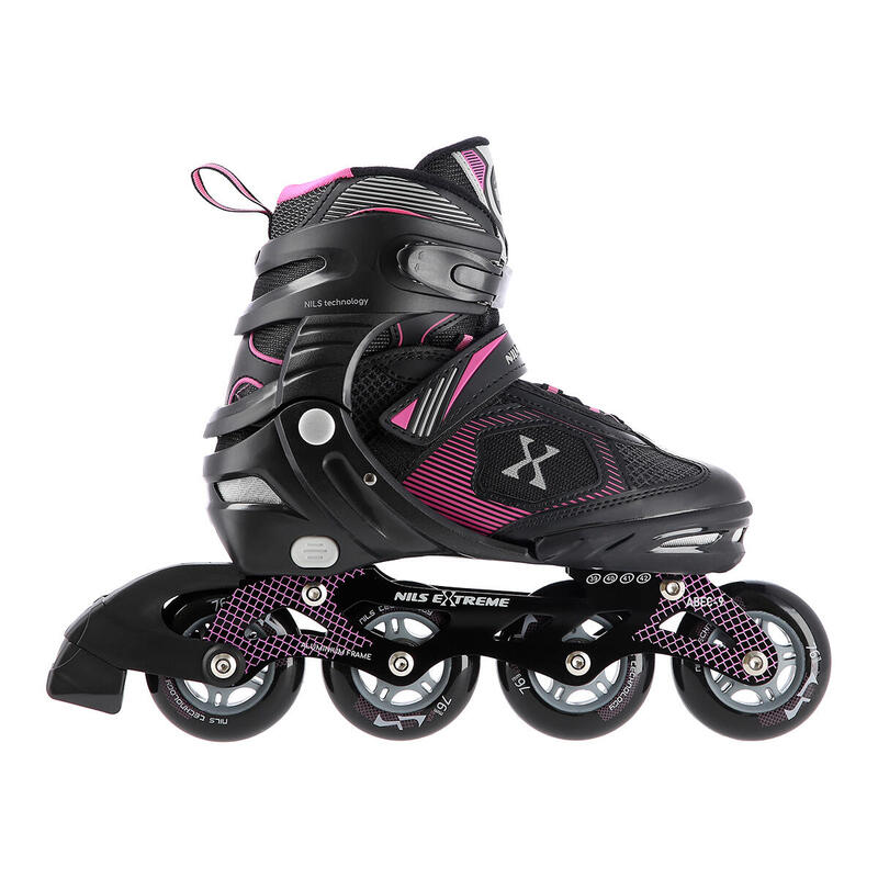 Inline Skates Kinderen Verstelbaar Na9080 - Zwart