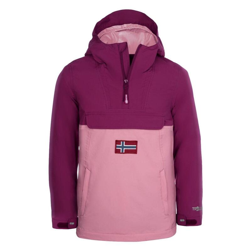 Anorak Bergen pour Fille Mûre/Orchidée