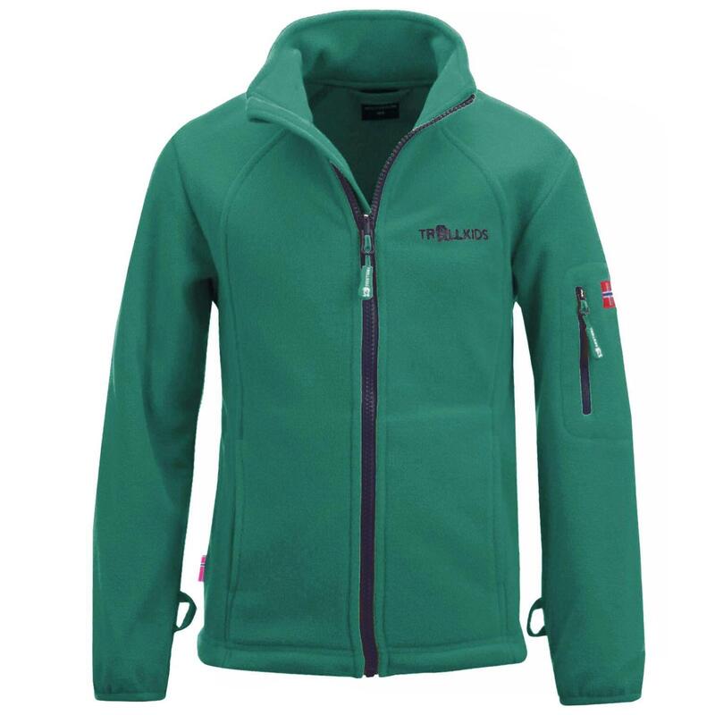 Veste polaire enfant Arendal PRO vert poivre/bleu marine