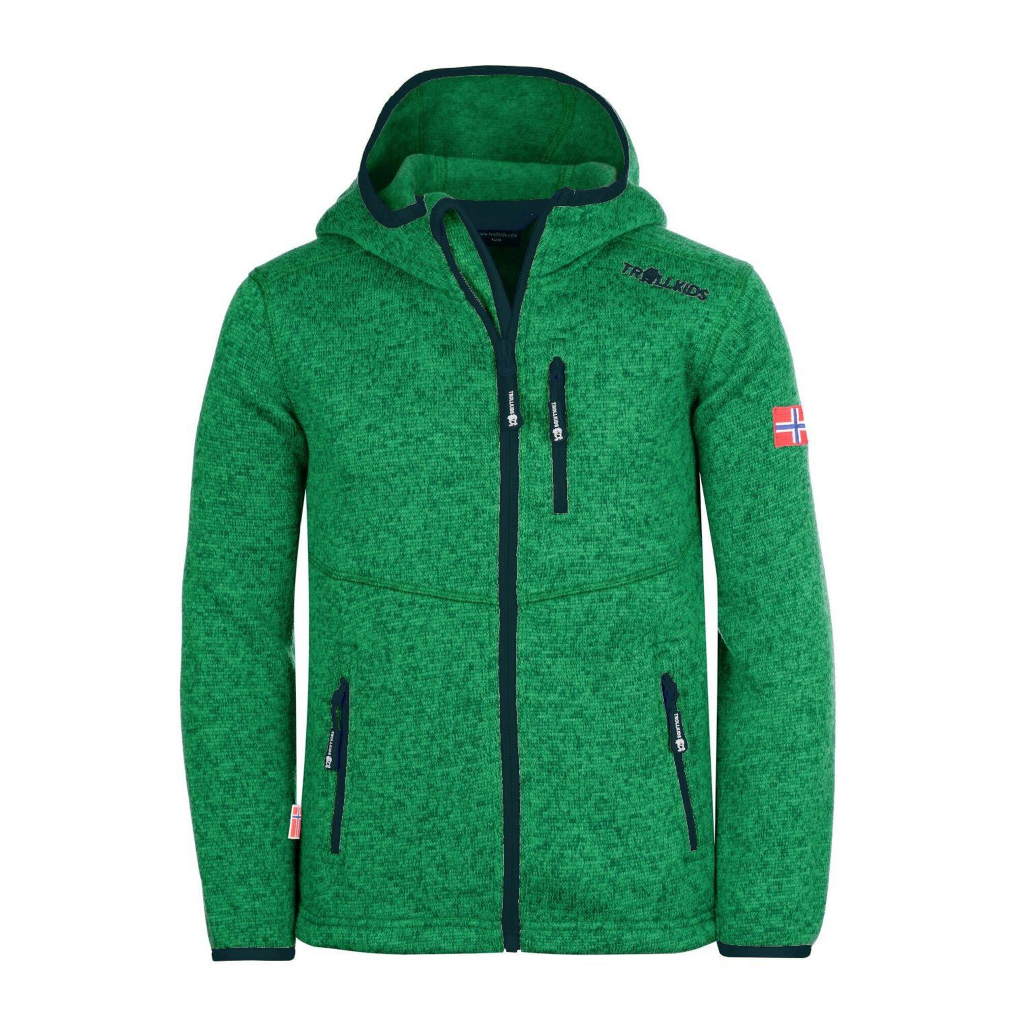 Jondalen XT children's hoodie pepper green/navy blue