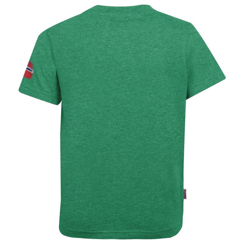 Kinder T-Shirt Trollfjord Pfeffergrün