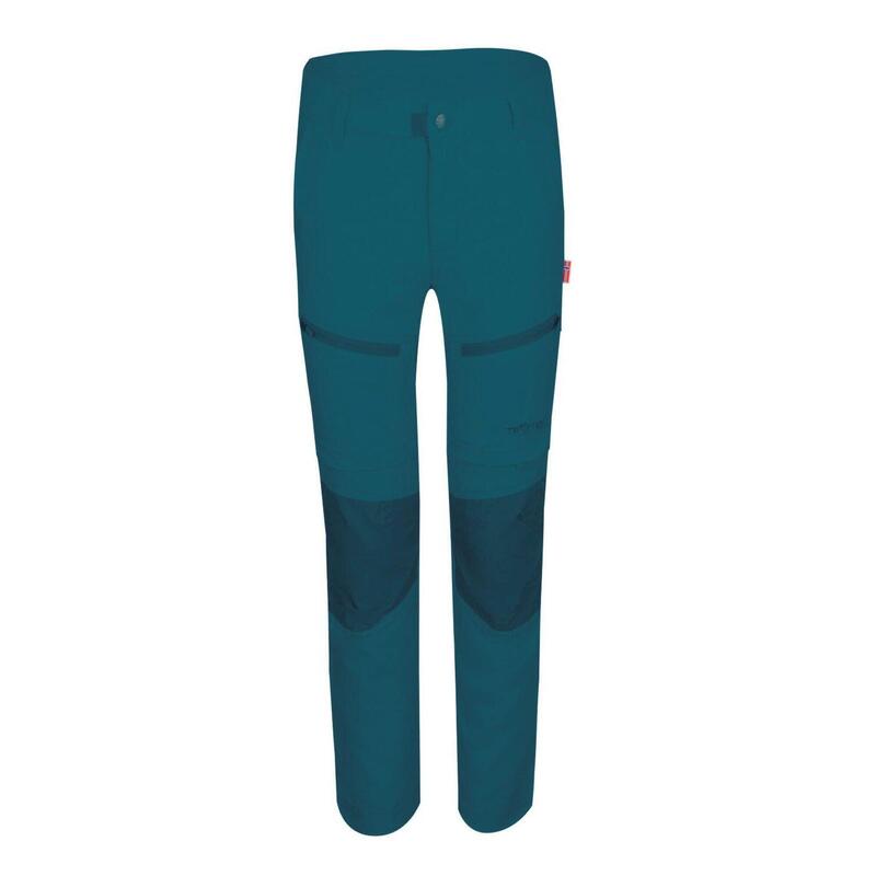 Kinder Trekkinghose Nordfjord Slim Fit Teal-Grün