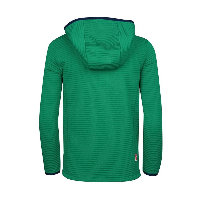 Veste polaire enfant Sogndal vert poivre/bleu marine