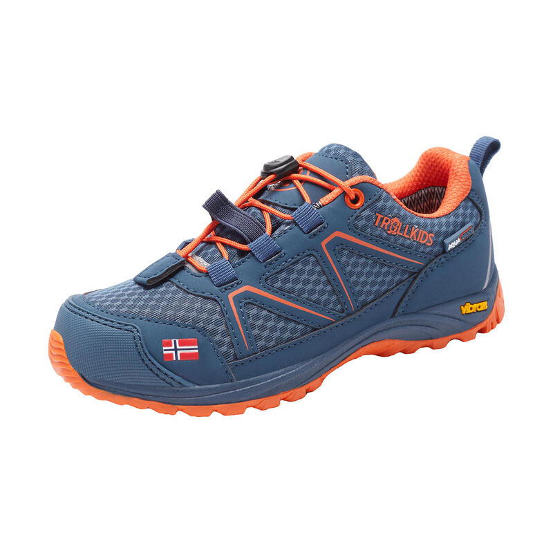 Kinder Wanderschuh SKARVAN Low Mystik Blau / Orange