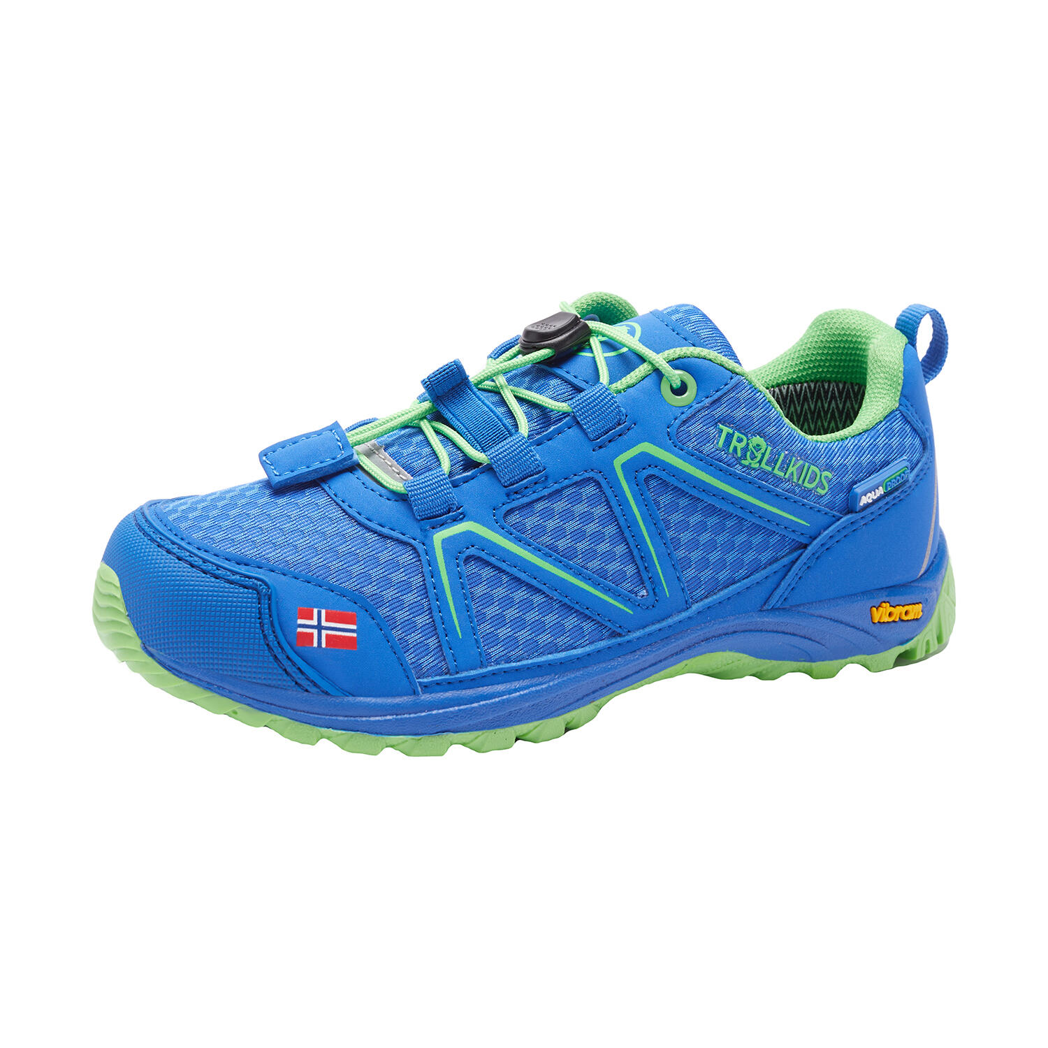 SKARVAN Low scarpe da trekking per bambini Mid blue/Green