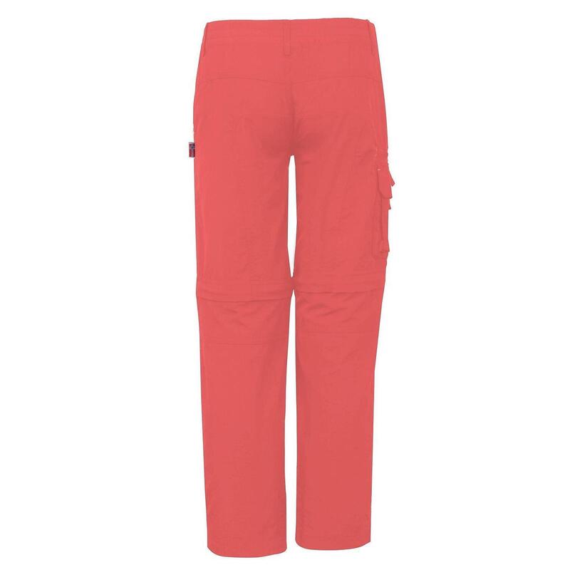 Kinder Trekkinghose Oppland Slim Fit Pfirsich