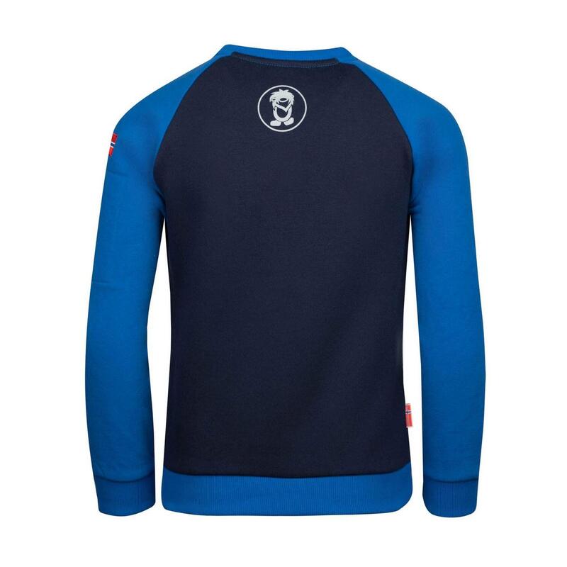 Sweat-shirt enfant Sandefjord Bleu vif/bleu marine