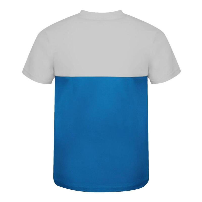 Kinder T-Shirt Bergen Leuchtendes Blau/wolkig grau