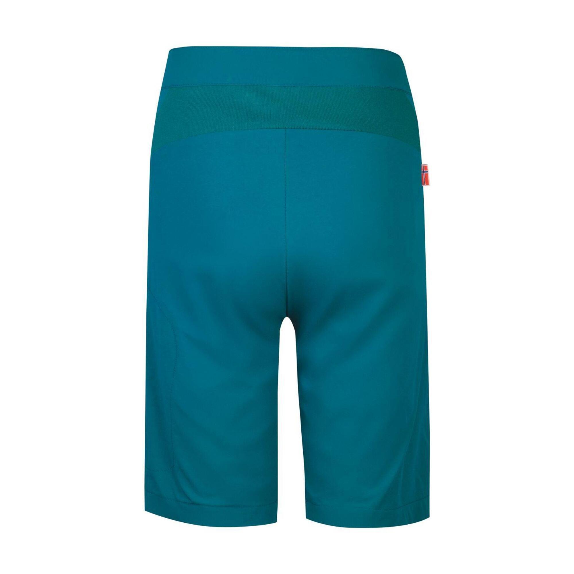 Pantaloni da ciclismo Skaland da bambino blu petrolio