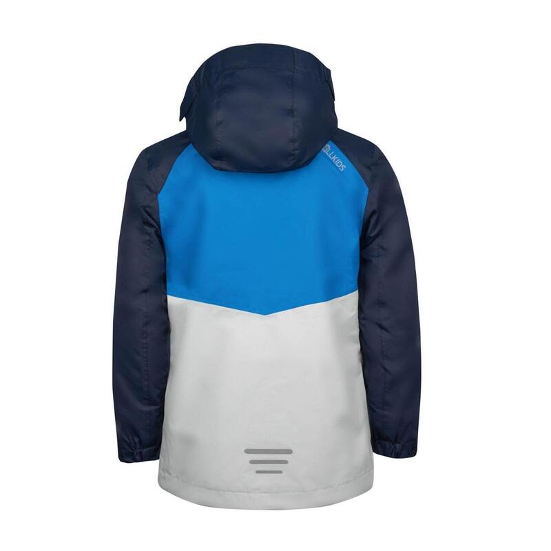 Veste de pluie enfant Nusfjord bleu marine/bleu lumineux/gris nuage