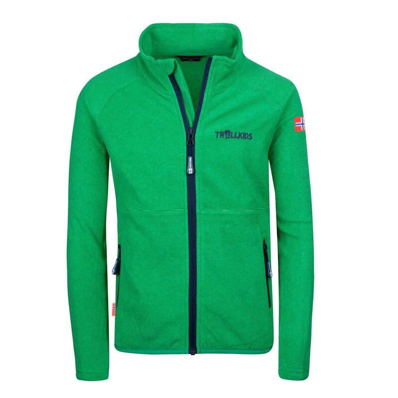 Veste polaire fille Noresund vert poivre/bleu marine