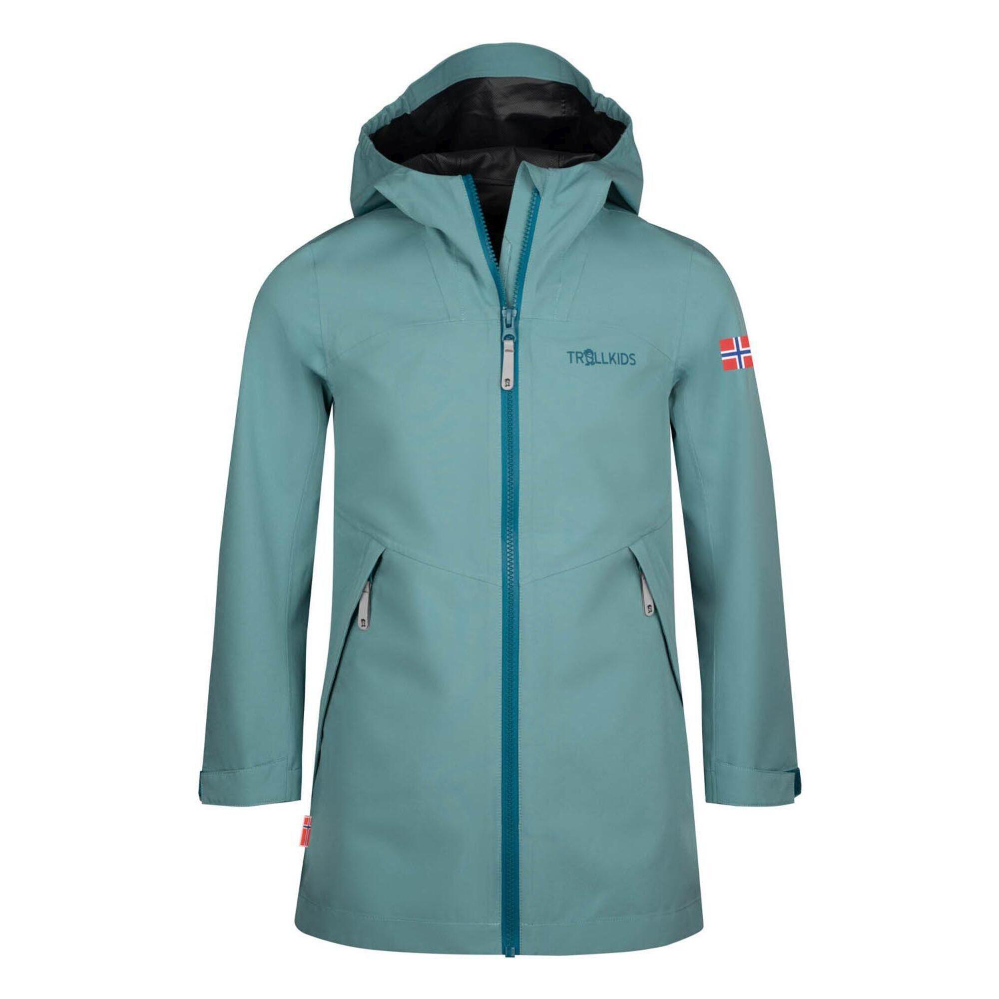 Lillehammer mackintosh da bambina verde ghiacciaio/teal