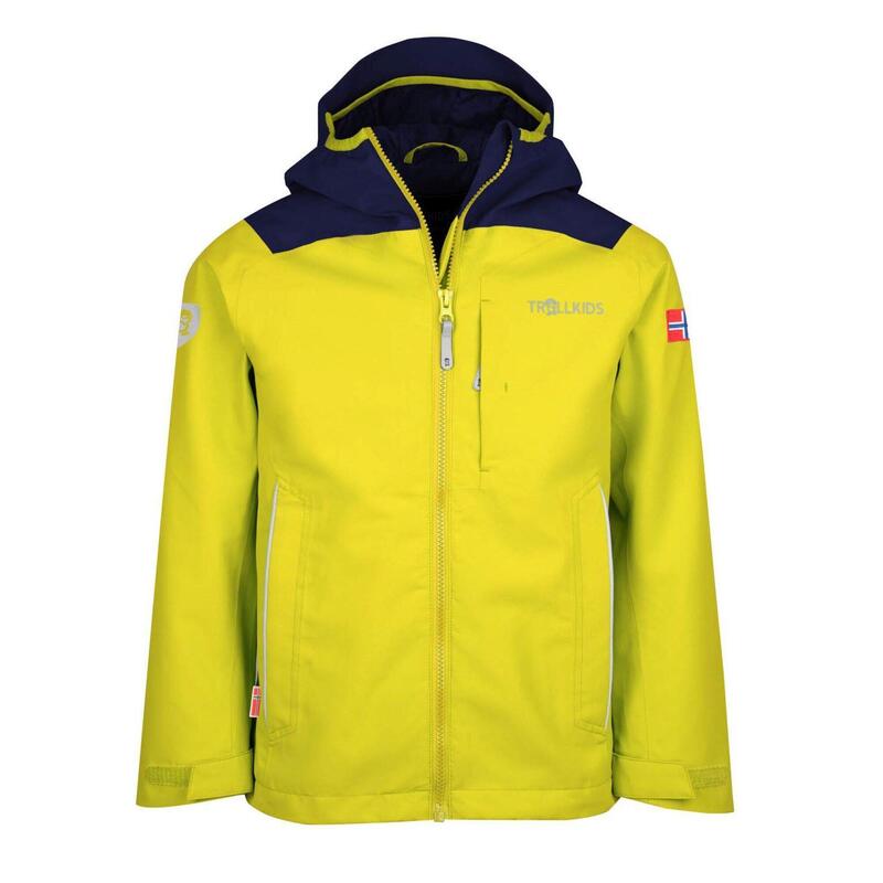 Veste de Pluie Enfant Bergen Cloudy Jaune/Bleu Marine