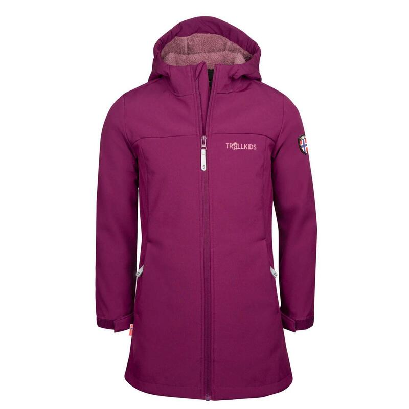 Manteau softshell fille Kristiansand mûre/orchidée