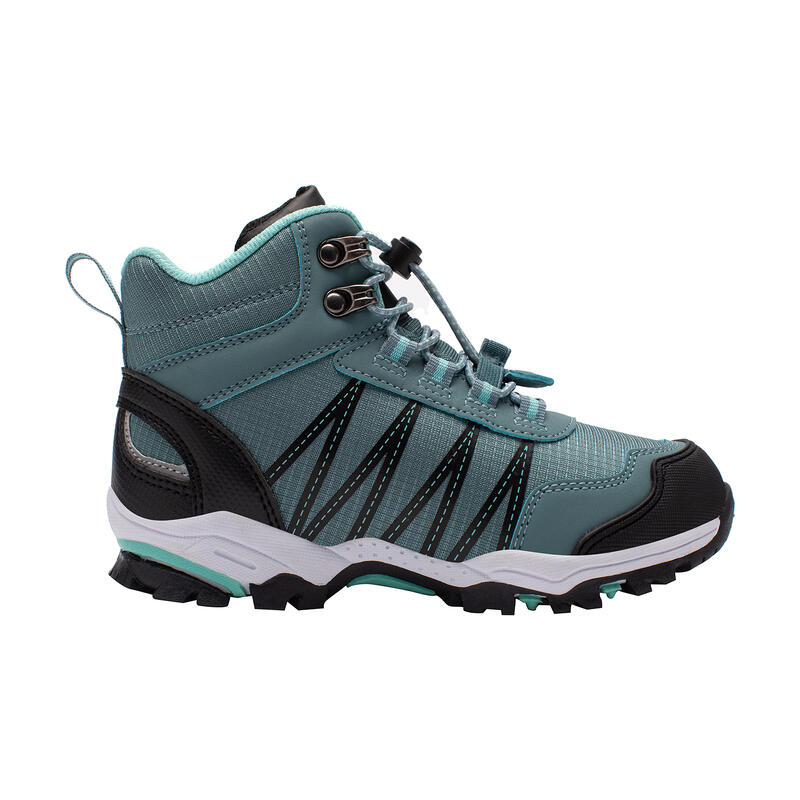 Chaussures de randonnée pour enfants Trolltunga Mid Vert Glacier/Bleu Vert