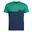 Kinder T-Shirt Bergen Marineblau/Pfeffergrün