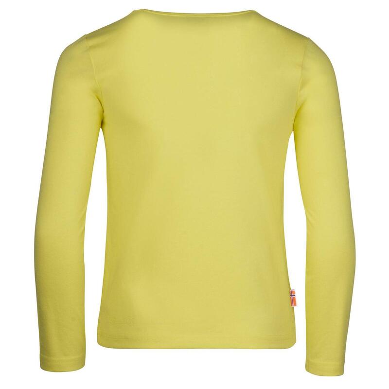 Kinder Longsleeve Stavanger Haselnussgelb/Leuchtendes Blau