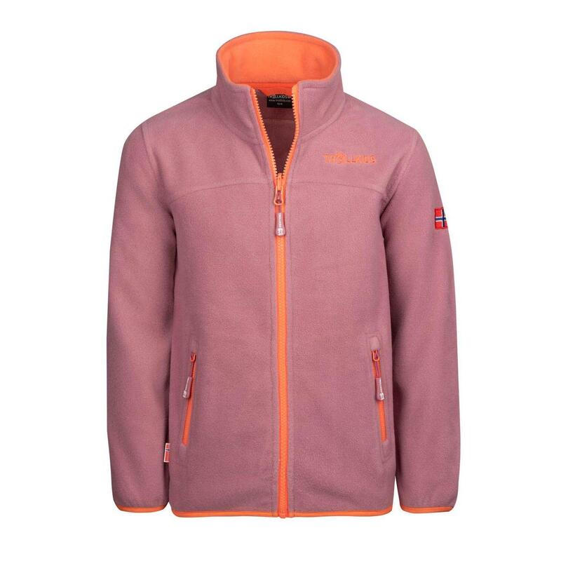 Kinder Fleecejacke Oppdal XT Orchidee/Pfirsich