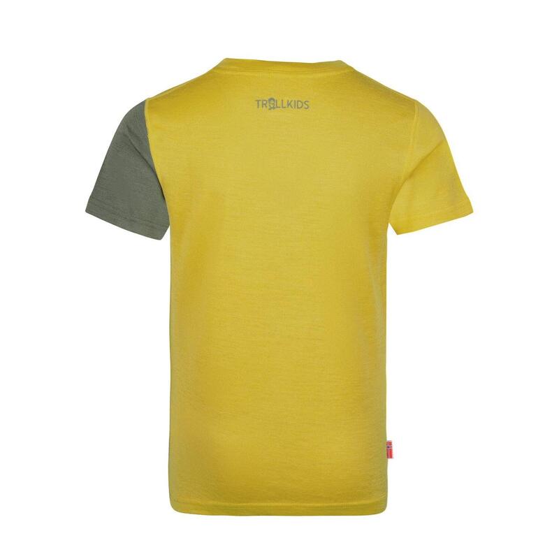 T-shirt enfant Sandefjord jaune trouble