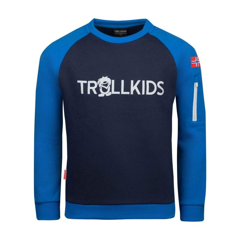 Sweat enfant Sandefjord bleu vif/bleu marine