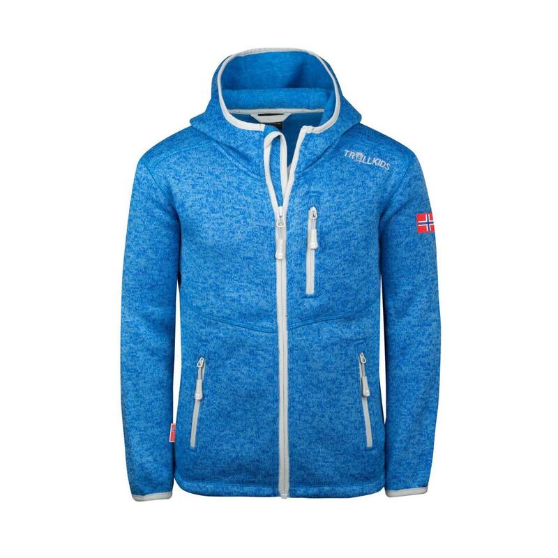 Kinder Hoodie Jondalen XT Leuchtendes Blau/wolkig grau