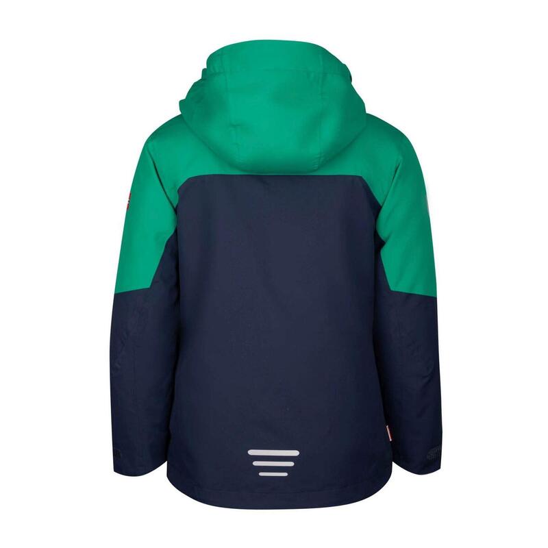 Veste fonctionnelle pour enfants Skaland vert poivre/bleu marine