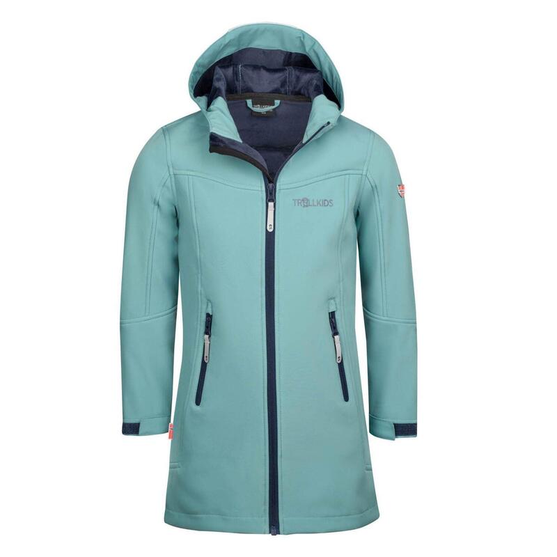 Manteau Softshell fille Lillesand Vert Glacier/Bleu