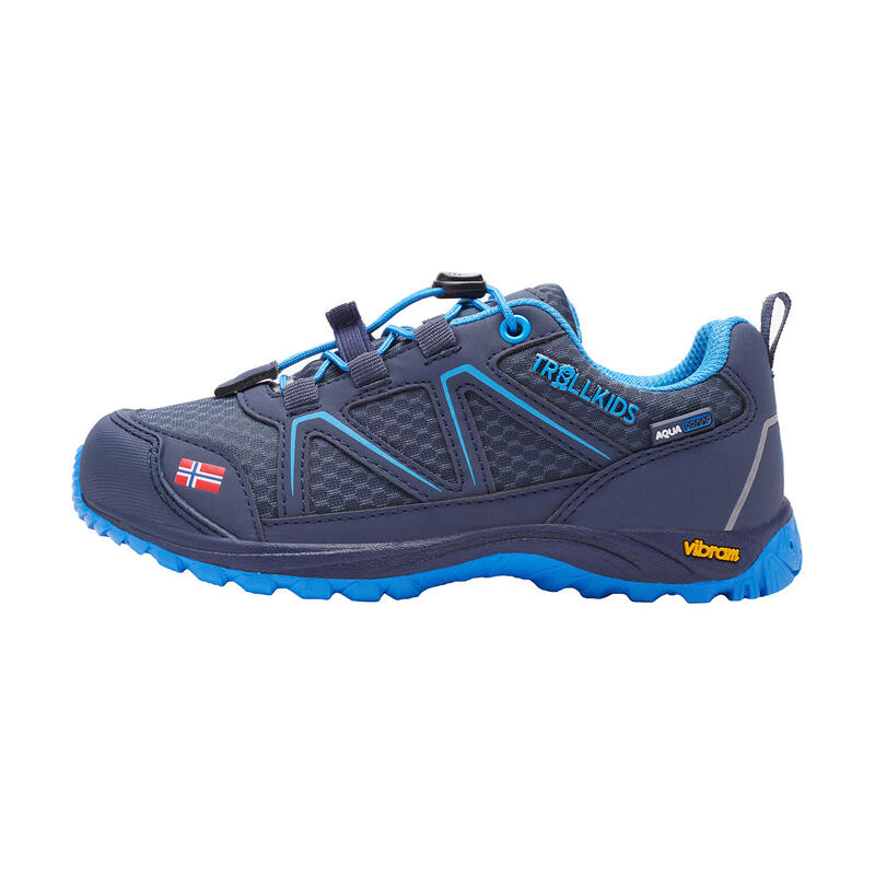 Chaussures de randonnée pour enfants SKARVAN Low bleu marine / bleu moyen