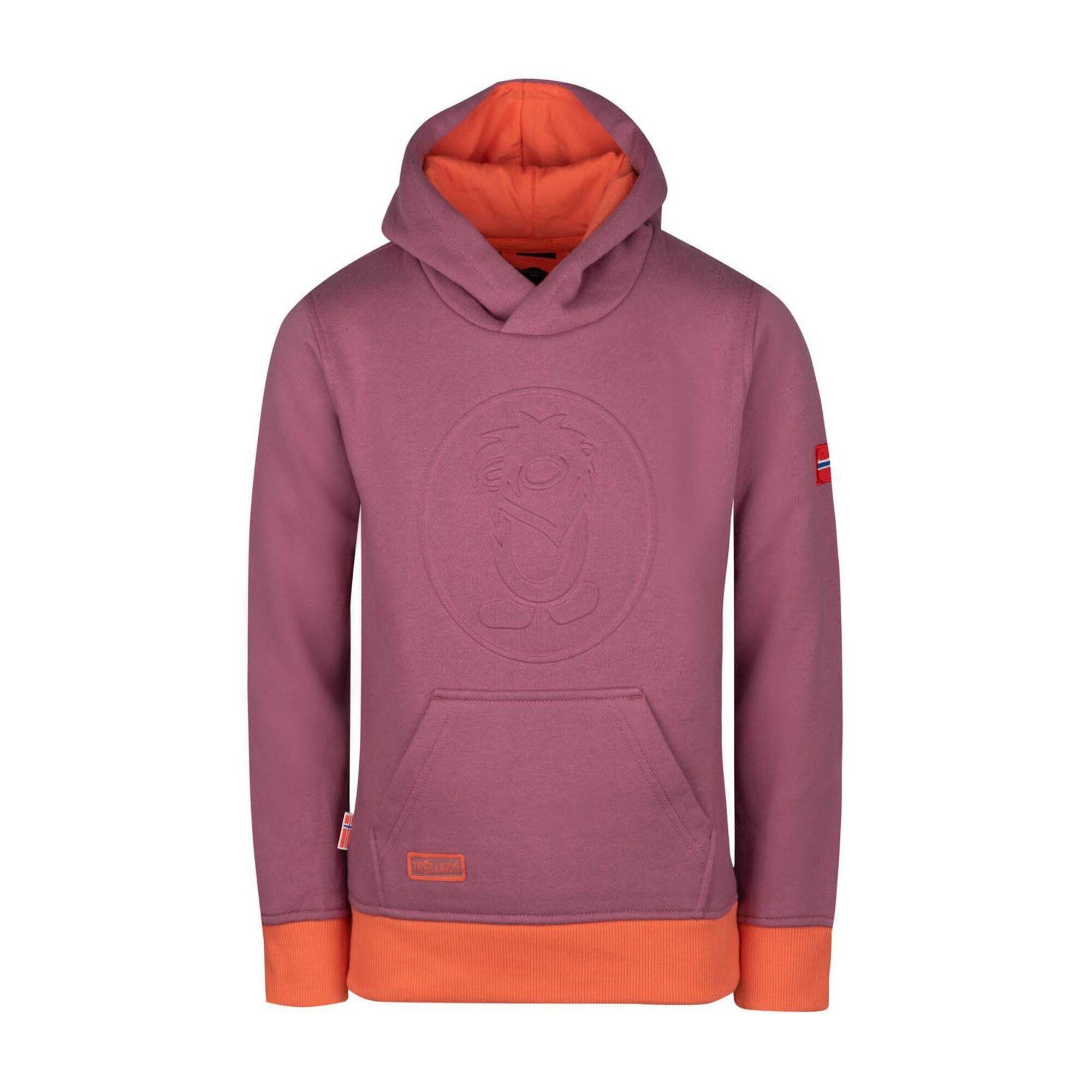 Lillehammer children's hoodie orchid/peach