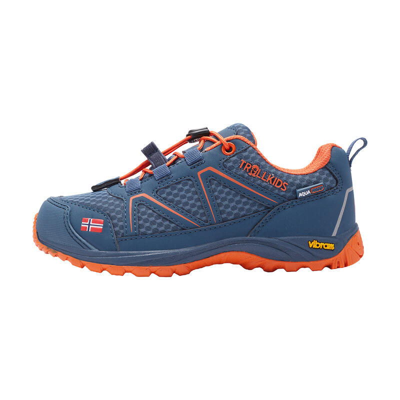 Kinder Wanderschuh SKARVAN Low Mystik Blau / Orange