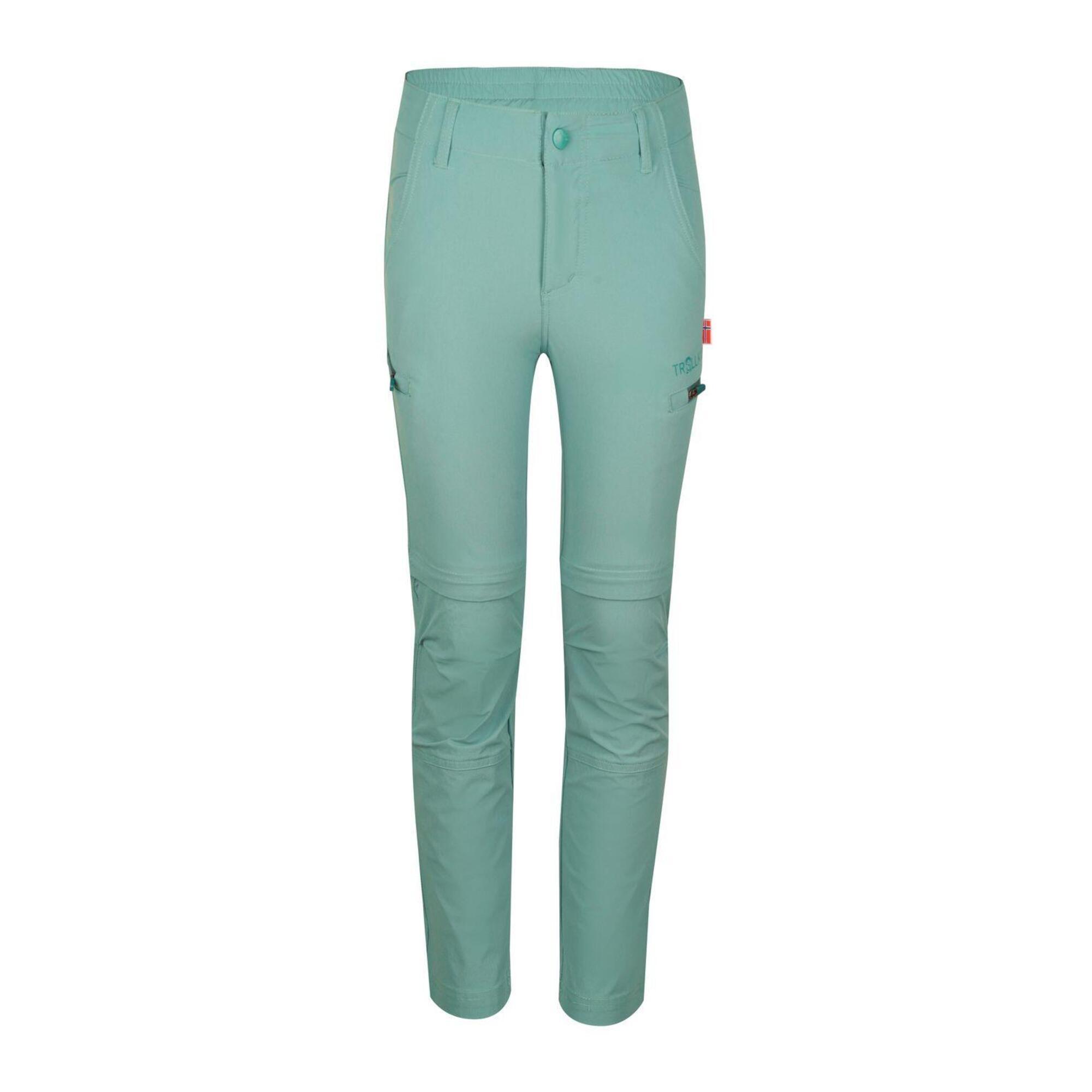 Pantaloni da trekking per bambini Kjerag Zip Off Glacier Green