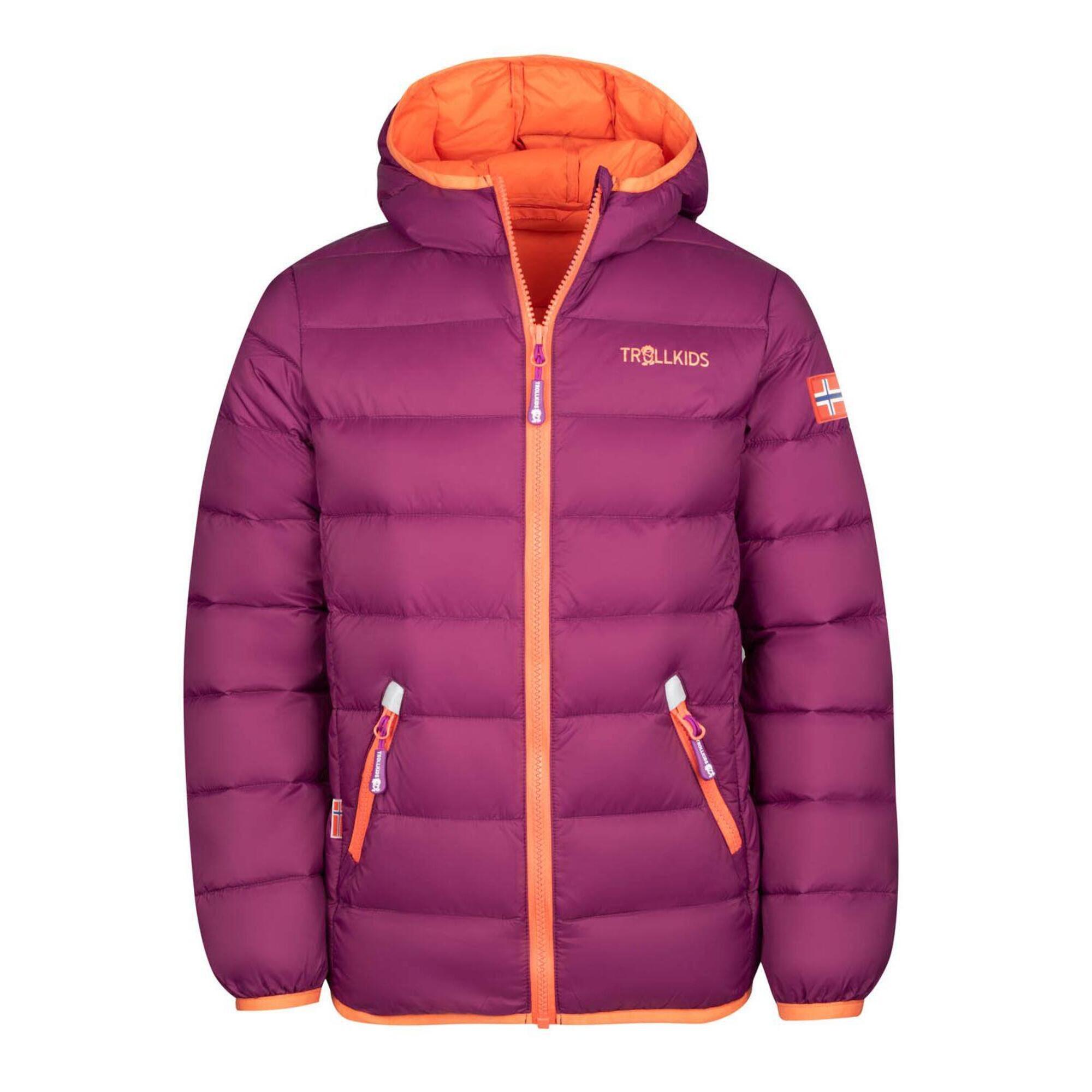 Dovrefjell blackberry/peach jacket for children