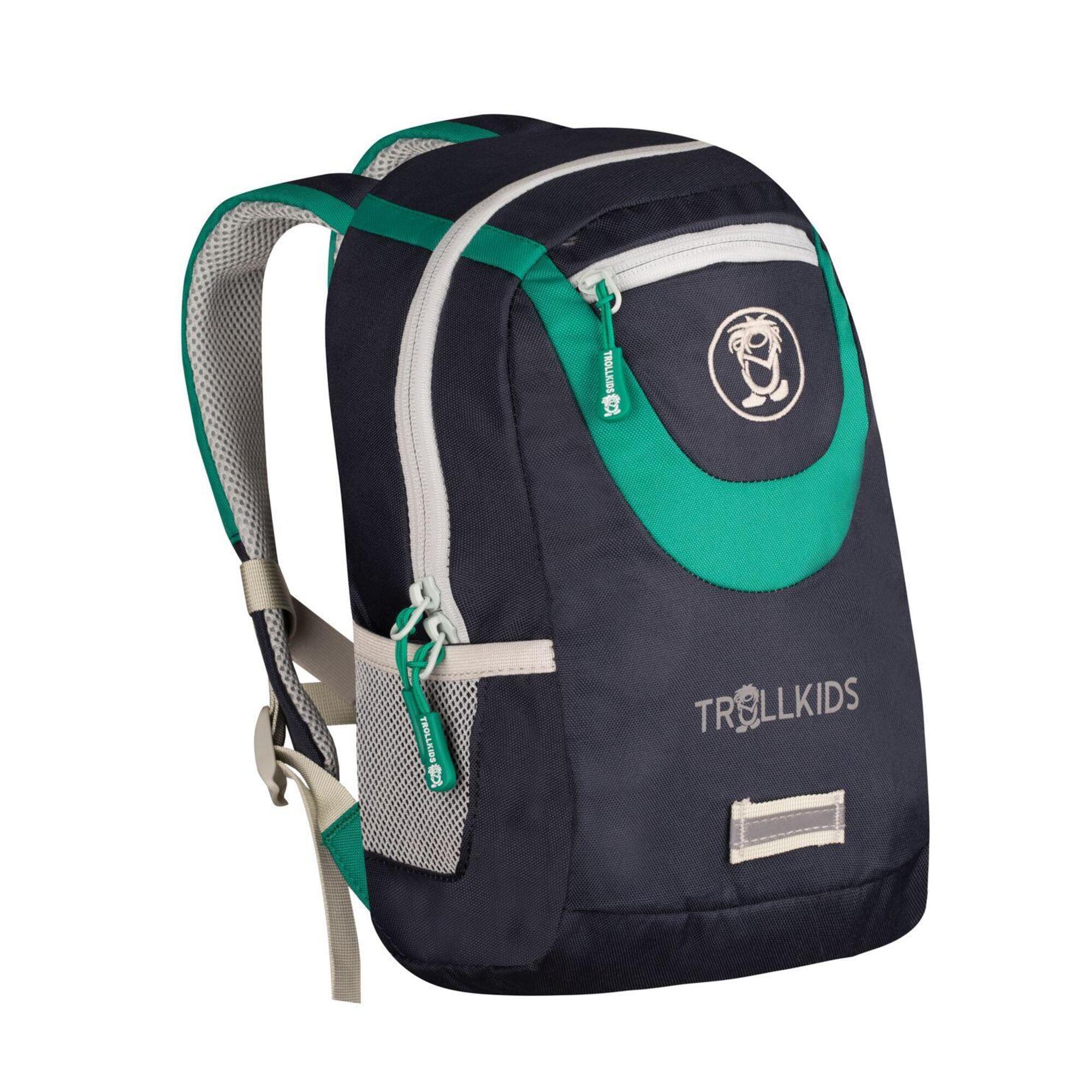 Zaino per bambini Trollhavn blu navy/verde pepe