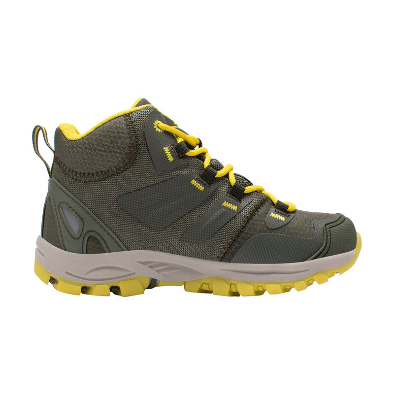 Chaussures de randonnée pour enfants Rondane vert argile/jaune
