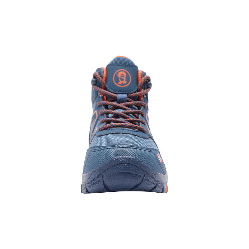 Kinder Wanderschuh SKARVAN Mid Mystik Blau / Orange