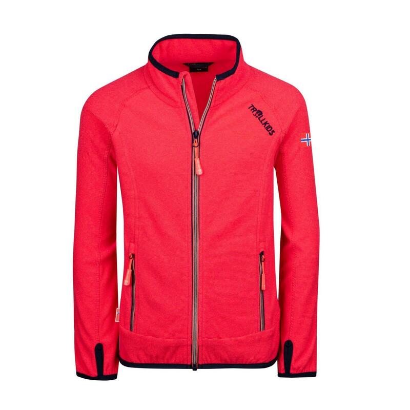 Veste polaire fille Noresund rouge corail