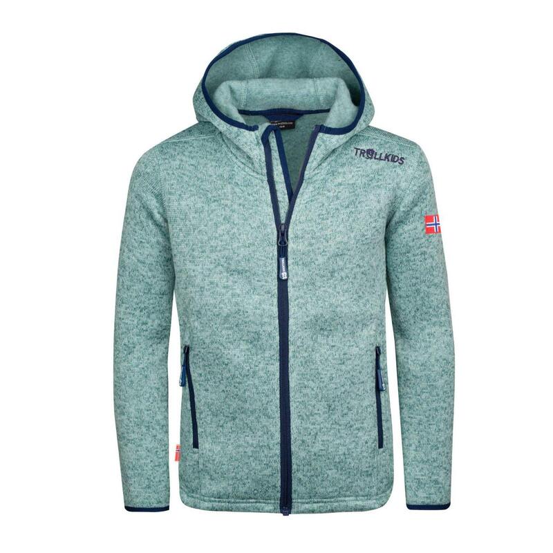 Sweat à capuche fille Jondalen XT vert glacier/bleu marine