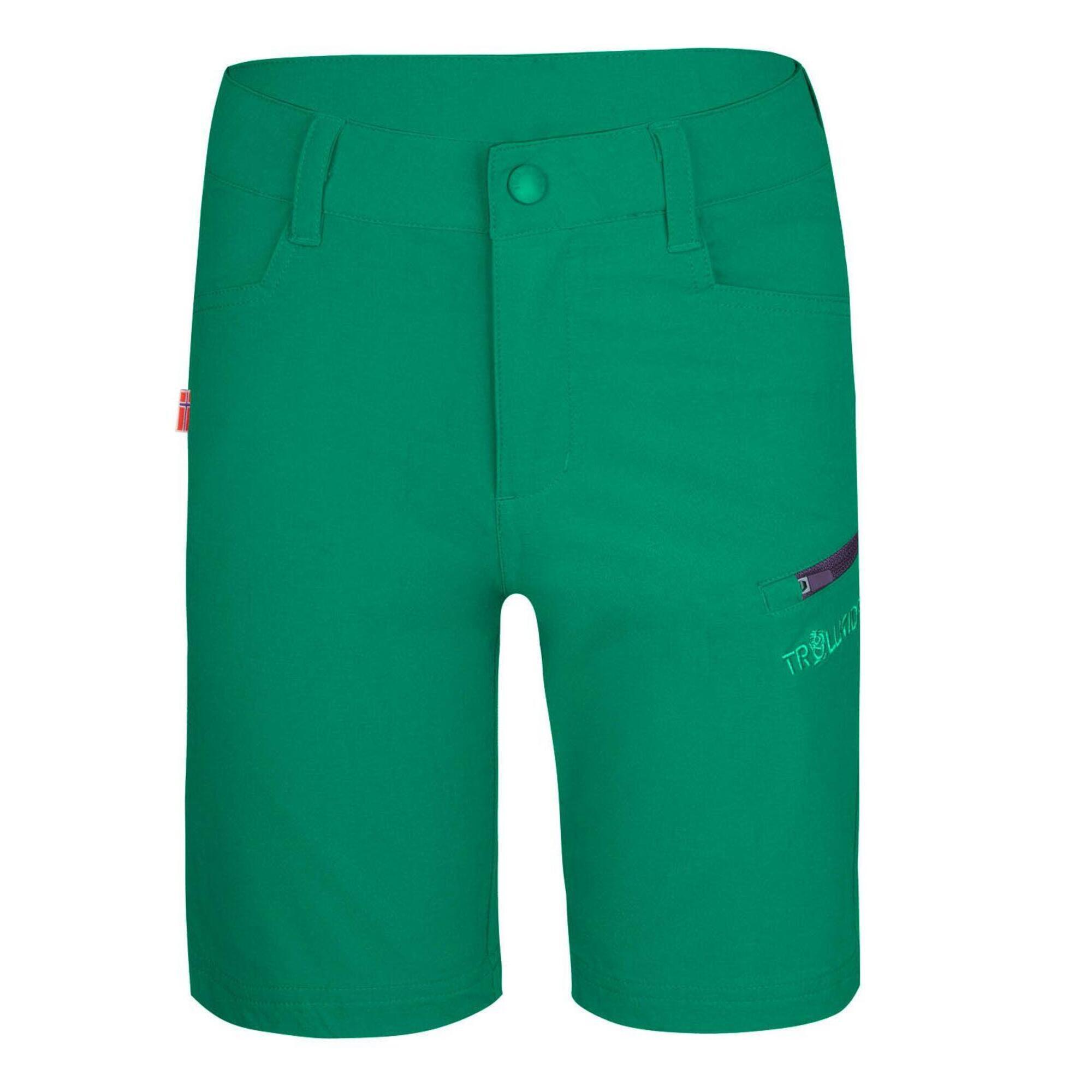 Haugesund children's functional shorts pepper green/navy blue