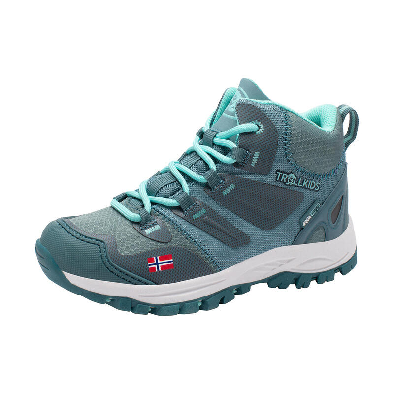 Chaussures de randonnée pour enfants Rondane Vert Glacier/Bleu Vert