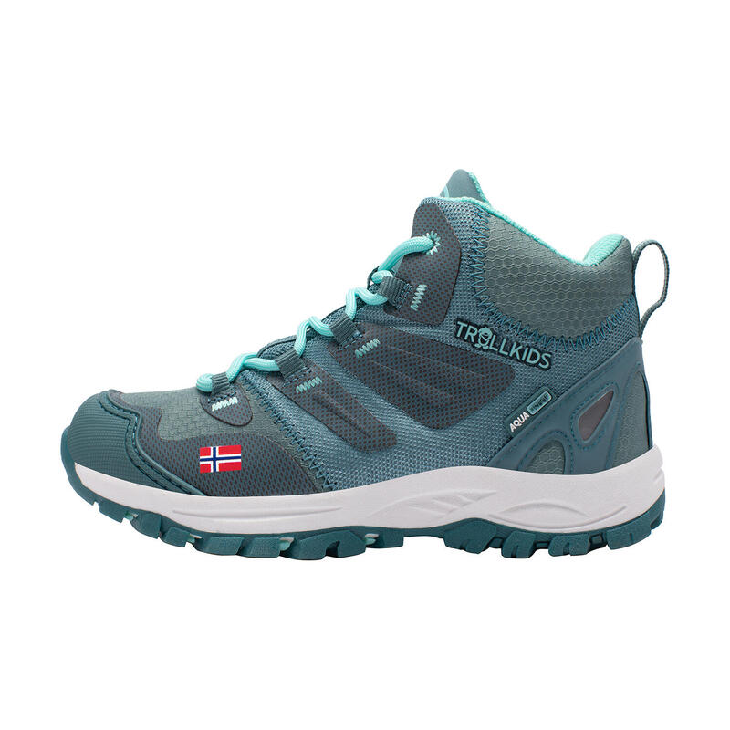 Chaussures de randonnée pour enfants Rondane Vert Glacier/Bleu Vert