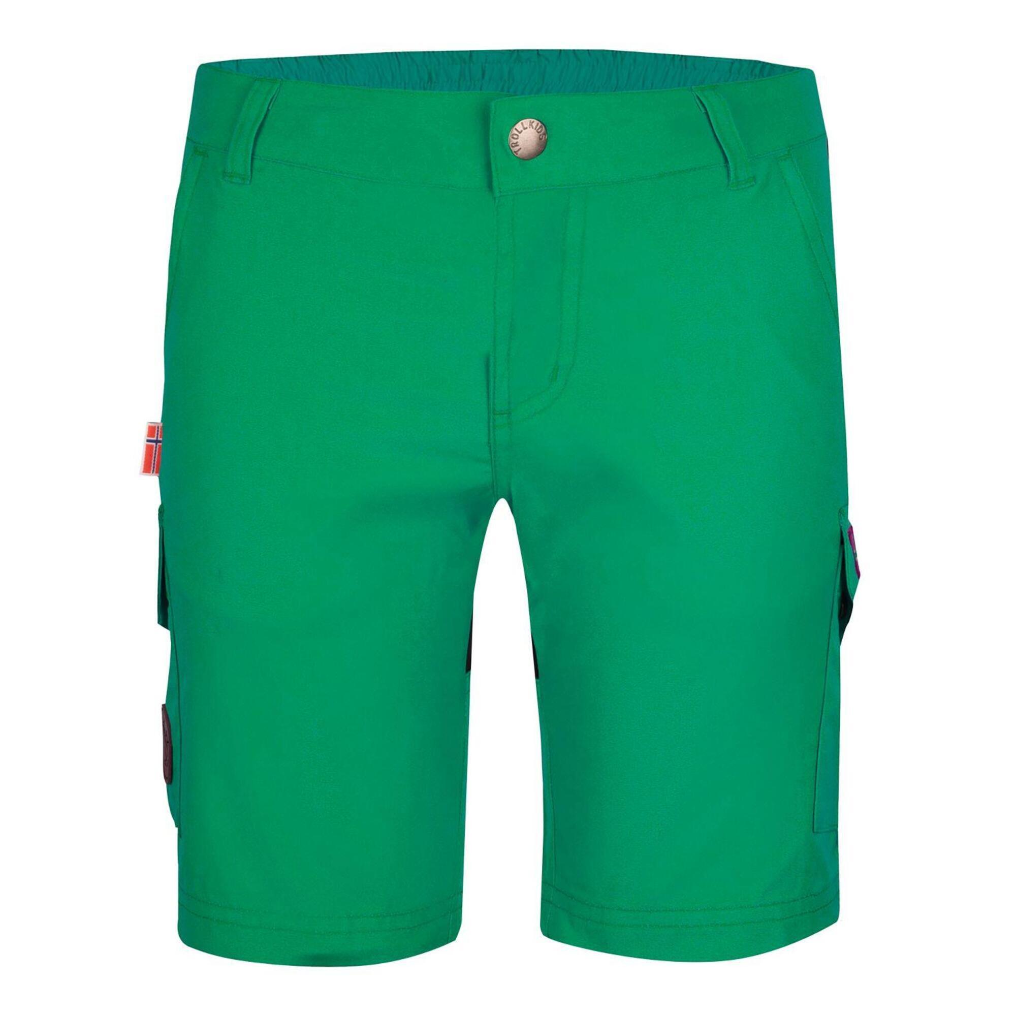 Pantaloncini da trekking Hammerfest per bambini verde peperone