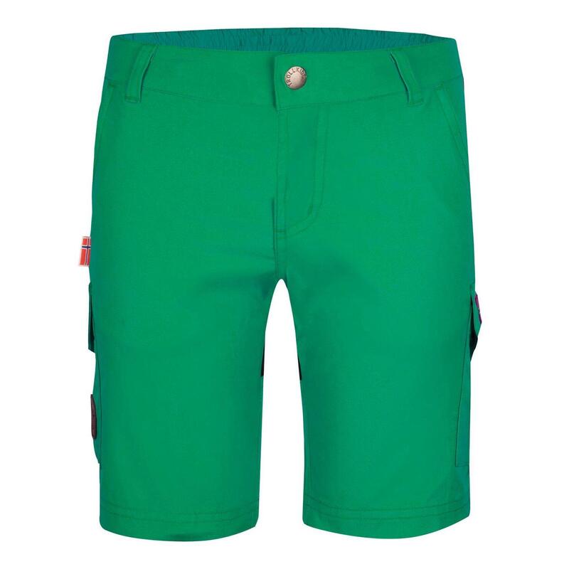 Short de trekking pour enfants Hammerfest vert poivre