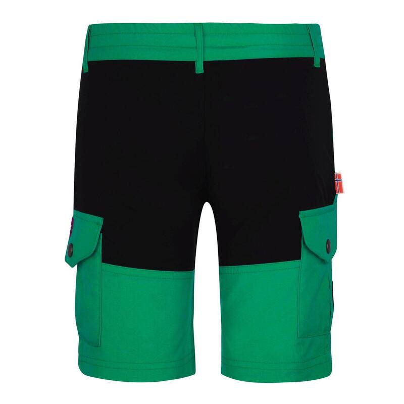 Short de trekking pour enfants Hammerfest vert poivre