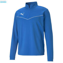 Puma Teamrise Sweatshirt 1/4 Zip Top Bleu Adulte