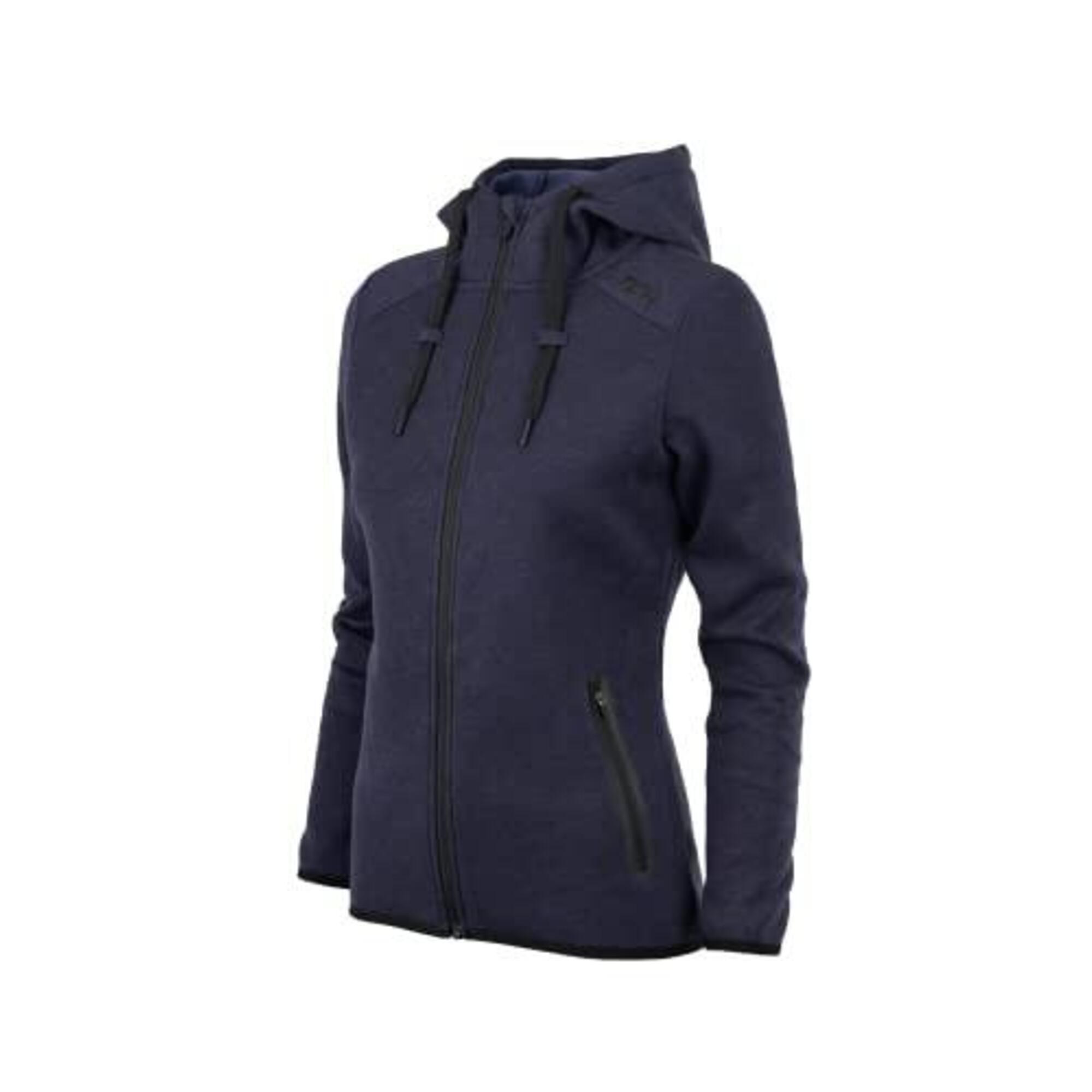 TCA Women's Revolution Tech Hoodie with Zip Pockets - Navy Marl