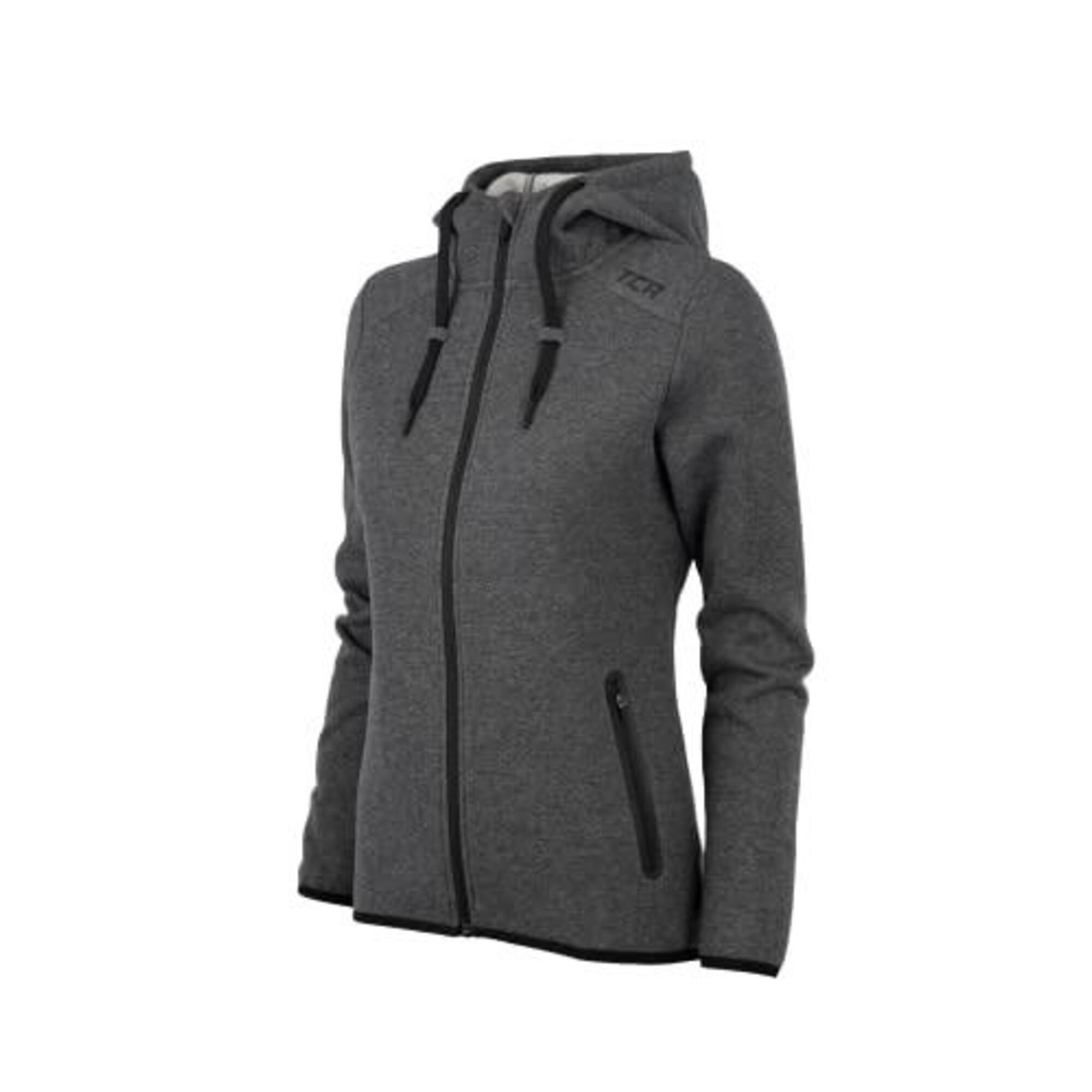 Women's Revolution Tech Hoodie with Zip Pockets - Asphalt Marl 1/5